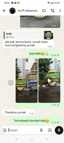 Testimonial Papan Bunga Pernikahan montor