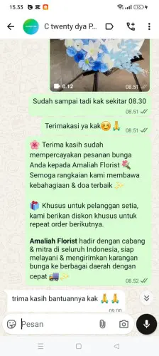 Testimonial Standing Flower montor